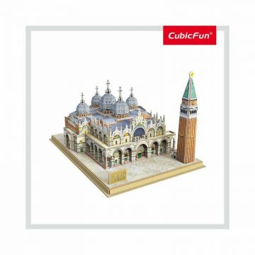 Cubic Fun - Puzzle 3D si Brosura-Piata San Marco 107 Piese