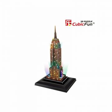 Cubic Fun - Puzzle 3D Led Empire State Building 38 Piese