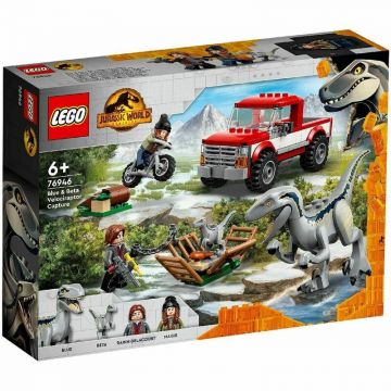 Lego - JURASSIC WORLD CAPTURAREA VELOCIRAPTORILOR BLUE SI BETA 76946