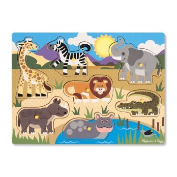 Melissa & Doug - Puzzle din lemn Animalele safari