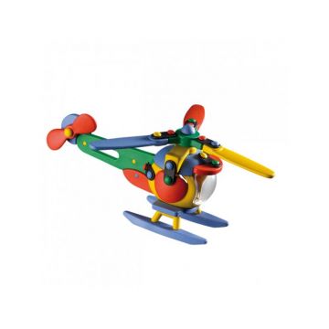 Mic o Mic - Set de constructie Elicopter 3D, 17.7 cm