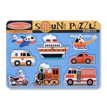 Puzzle cu sunete Vehicule Melissa and Doug