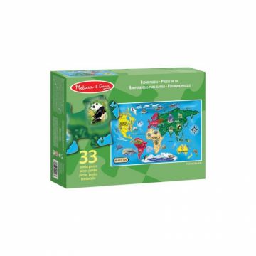 Puzzle de podea Harta Lumii World Map Melissa and Doug