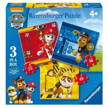 Puzzle Ravensburger Patrula Catelusilor, 25 36 49 Piese