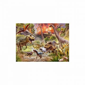 Puzzle Atacul Dinozaurilor, 60 Piese