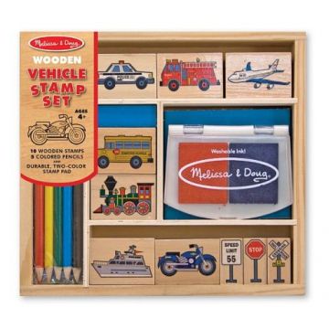 Set de stampile Vehicule Melissa and Doug