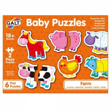 Baby Puzzle Galt - Ferma (2 piese)