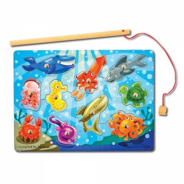 Joc de pescuit magnetic Animale marine Melissa and Doug