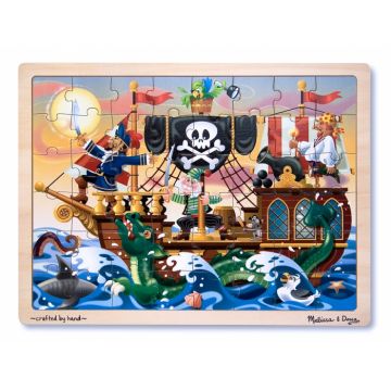 Melissa and Doug - Puzzle lemn Aventura Piratilor