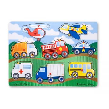 Melissa and Doug - Puzzle lemn Vehicule