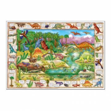 Puzzle in Limba Engleza Orchard Toys - Lumea Dinozaurilor