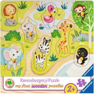 Puzzle Ravensburger din Lemn - Animale Zoo