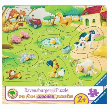 Puzzle Ravensburger din Lemn - Ferma