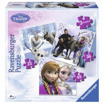 Puzzle Ravensburger - Frozen Anna, Elsa Si Prietenii