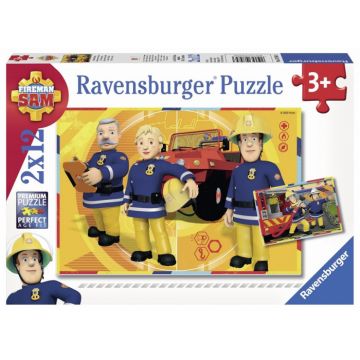 Puzzle Ravensburger Pompierul Sam, 2X12 Piese