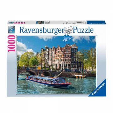Puzzle Ravensburger Turul Canalului in Amsterdam