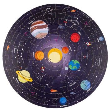 Bigjigs toys - Puzzle de podea 360° - Sistemul solar