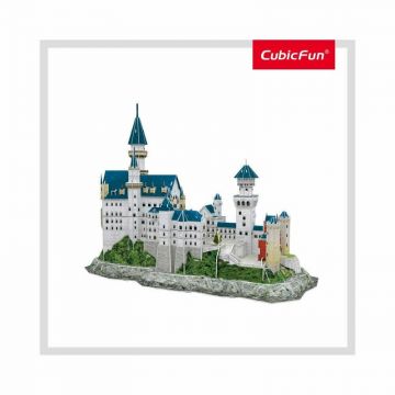 Cubic Fun - Puzzle 3D si Brosura-Castelul Neuschwanstein 121 Piese