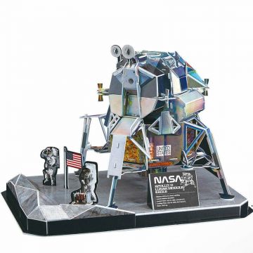 Cubic fun - Puzzle 3D Nasa - Modulul Lunar Apollo 11, 93 Piese