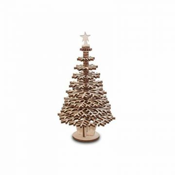 Ewa - Puzzle 3D din lemn, Christmas Tree, 41 piese @