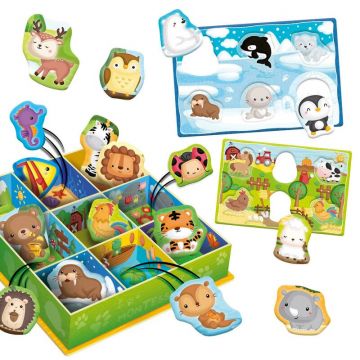 Lisciani - Cutiuta Montessori - Animalutele in mediul lor