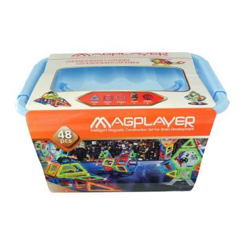 MAGPLAYER Joc de constructie magnetic - 48 piese
