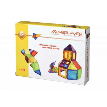 MAGPLAYER - Set de constructie magnetic 32 piese