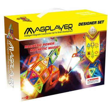 MAGPLAYER Set de constructie magnetic - 83 piese
