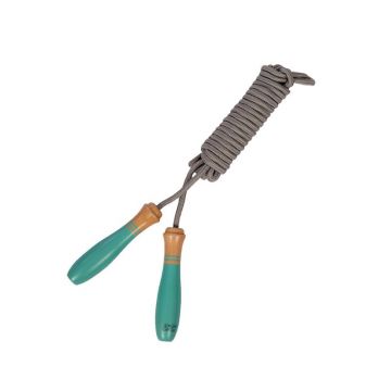 Mamamemo - Coarda sarit cu manere din lemn FSC, 5m, turquoise,