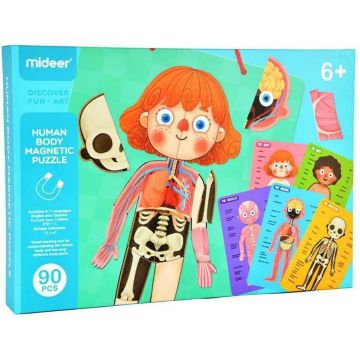Mideer - Joc educativ magnetic Corpul uman 90 piese CT7013