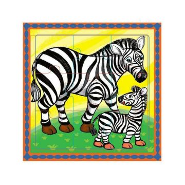 Puzzle educativ zebre, 18m + MAMAMEMO