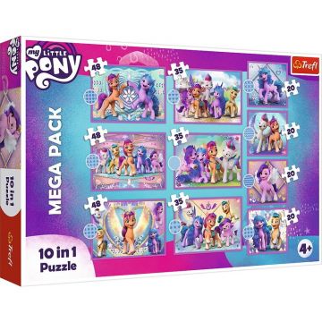 Trefl - PUZZLE 10IN1 MY LITTLE PONY - PONEII STRALUCITORI