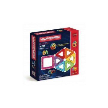 Clicstoys - Set de constructie Magnetic , Magformers , 14 piese