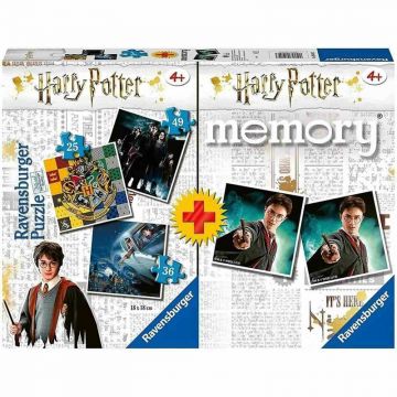Puzzle si Joc Memory Harry Potter, 25/36/49 Piese