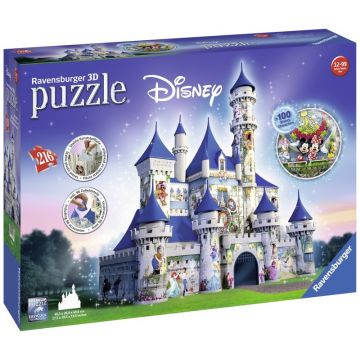 Ravensburger - Puzzle 3D Castelul Disney, 216 piese