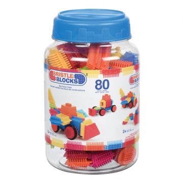 Set 80 cuburi de construit Bristle Blocks