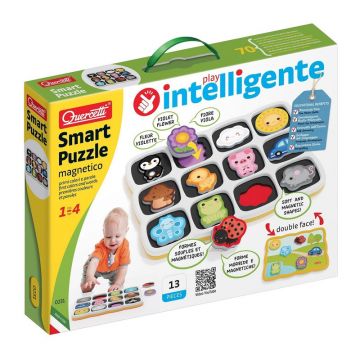 Smart Puzzle Quercetti - Primele culori si cuvinte