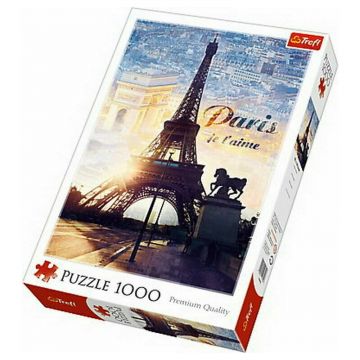 Trefl - Puzzle orase Paris in zori , Puzzle Copii, piese 1000