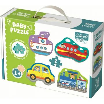Trefl - Puzzle vehicule Pentru transport , Puzzle Copii , Baby Clasic, piese 8