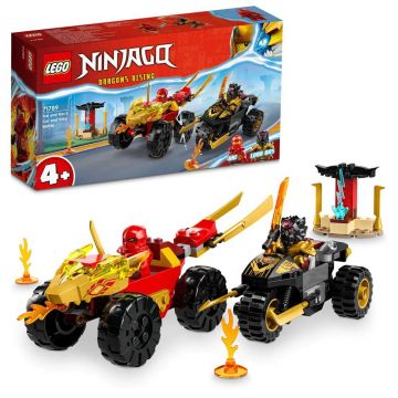 Lego Ninjago Masina lui Kai si motocicleta lui Ras 71789