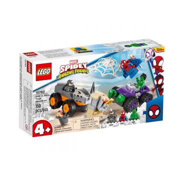 Lego Super Heroes Hulk vs Rhino Confruntarea cu camioane 10782