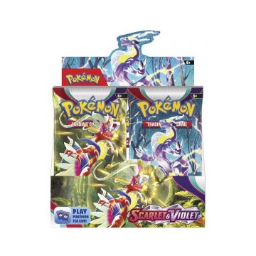 Pachet 10 cartonase TCG Pokemon Scarlet and Violet Booster Box Factory