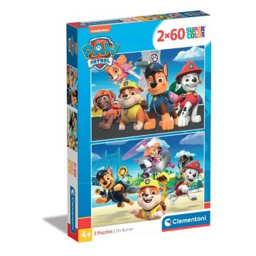 Puzzle 2 x 60 piese Clementoni Paw Patrol 21623