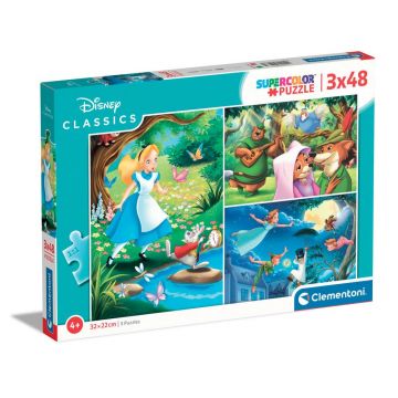 Puzzle 3x48 piese Clementoni Disney Classic 25267