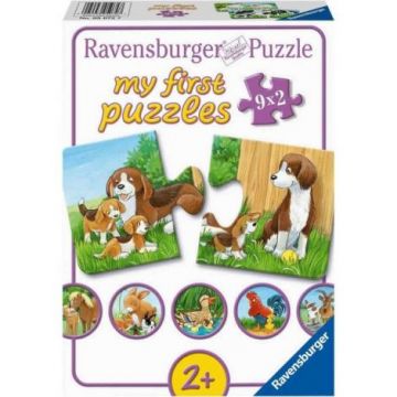 Puzzle Familii De Animale, 9X2 Piese Puzzle Familii De Animale, 9X2 Piese