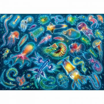 Puzzle Specii Marine Colorate, 500 Piese