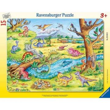 Puzzle Tip Rama Dinozauri, 15 Piese