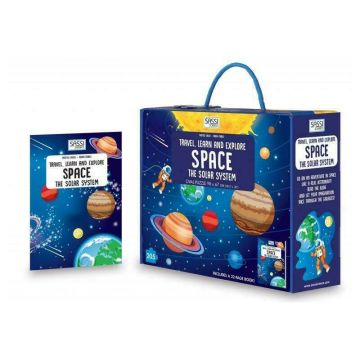 Sassi - Puzzle educativ Cunoaste si exploreaza - Spatiul cosmic Puzzle Copii, pcs 205