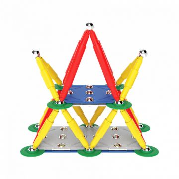 Set de constructie magnetic Supermag Classic 72 piese