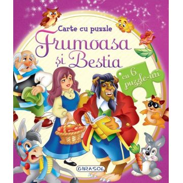 Carte cu puzzle - Frumoasa si Bestia